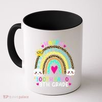 100 Days Smarter Ninth Grade 100th Day Of School 9th Grade Gift Coffee Mug thumb 0