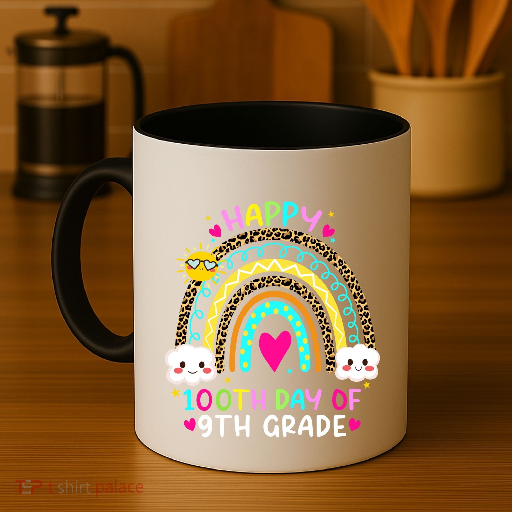 100 Days Smarter Ninth Grade 100th Day Of School 9th Grade Gift Coffee Mug