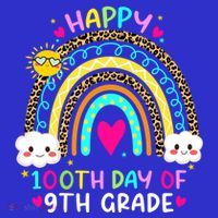 100 Days Smarter Ninth Grade 100th Day Of School 9th Grade Gift Sweatshirt thumb 3