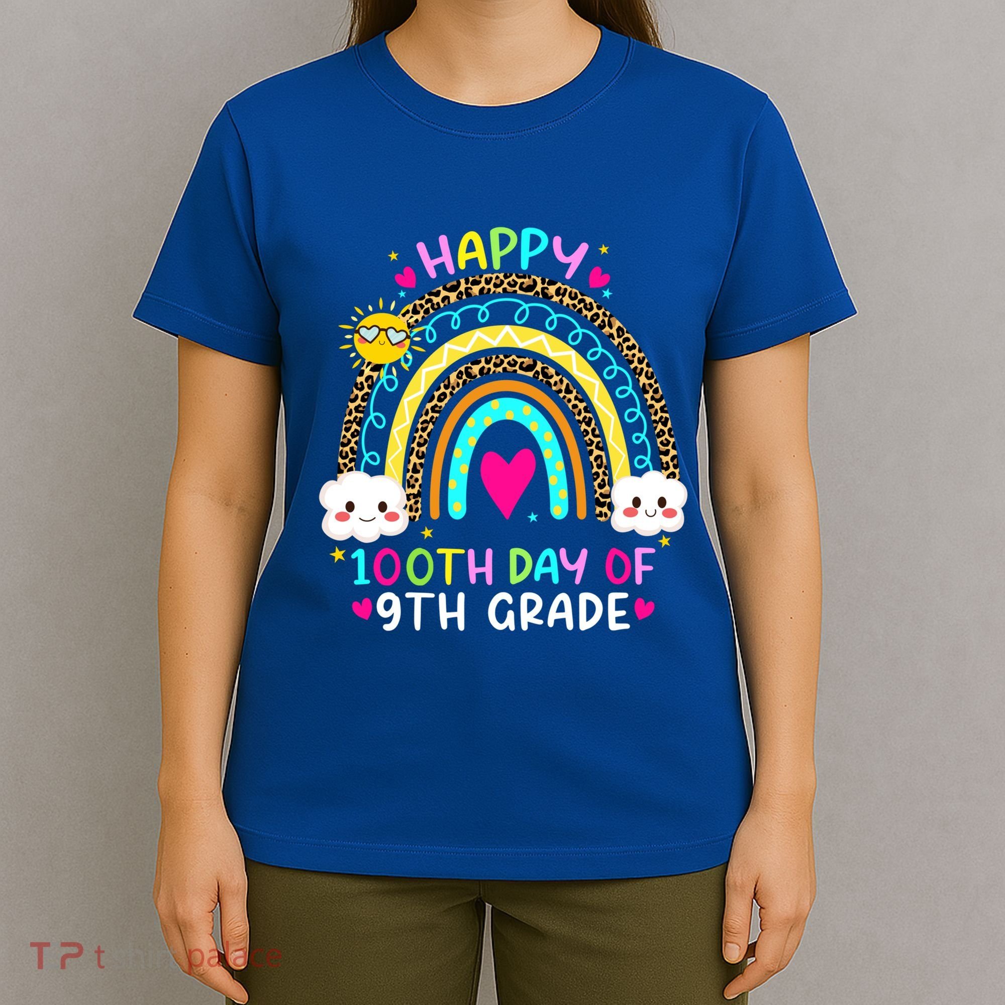 100 Days Smarter Ninth Grade 100th Day Of School 9th Grade Gift T-Shirt