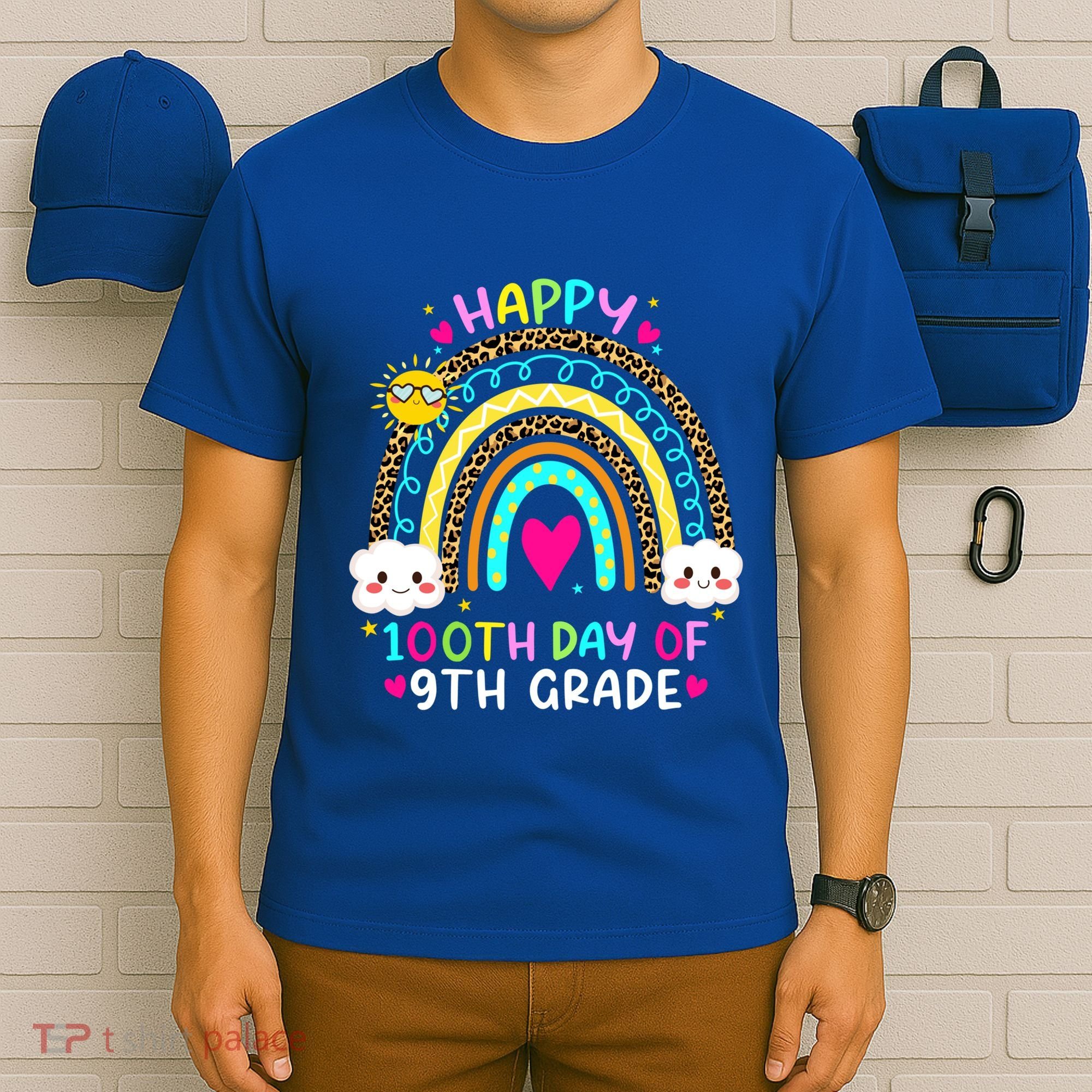 100 Days Smarter Ninth Grade 100th Day Of School 9th Grade Gift T-Shirt