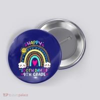 100 Days Smarter Ninth Grade 100th Day Of School 9th Grade Gift Button thumb 0