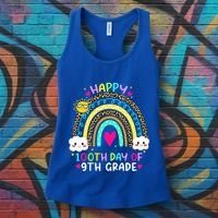 100 Days Smarter Ninth Grade 100th Day Of School 9th Grade Gift Women's Tank Top thumb 3