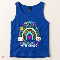 100 Days Smarter Ninth Grade 100th Day Of School 9th Grade Gift Tank Top thumb 2