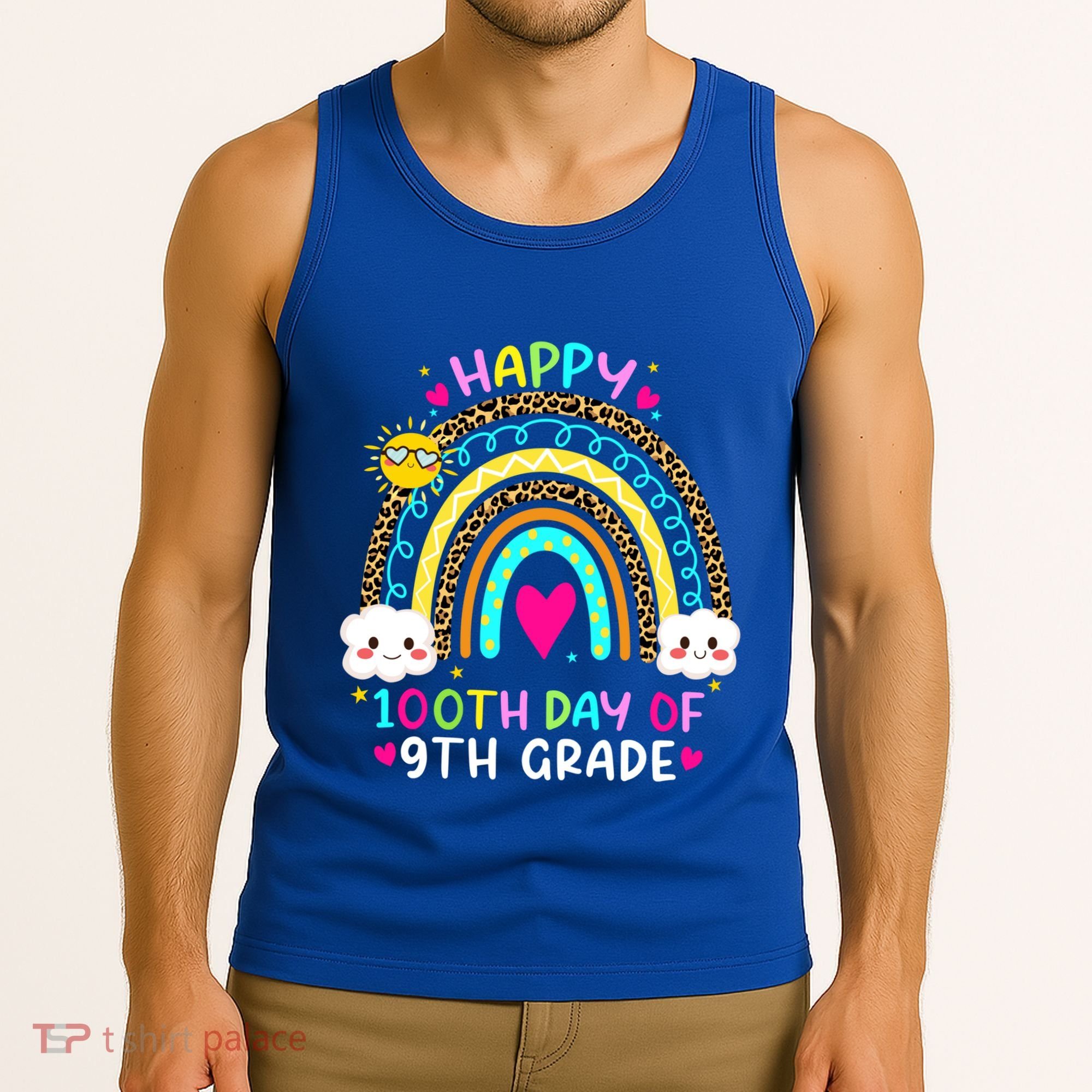 100 Days Smarter Ninth Grade 100th Day Of School 9th Grade Gift Tank Top