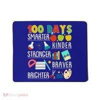 100 Days Smarter Kinder Stronger Braver Brighter 100 Days Of School Mousepad thumb 0
