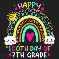 100 Days Smarter Seventh Grade 100th Day Of School 7th Grade Gift Women's Sweatshirt thumb 2