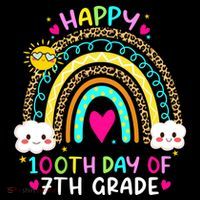 100 Days Smarter Seventh Grade 100th Day Of School 7th Grade Gift Coffee Mug thumb 5