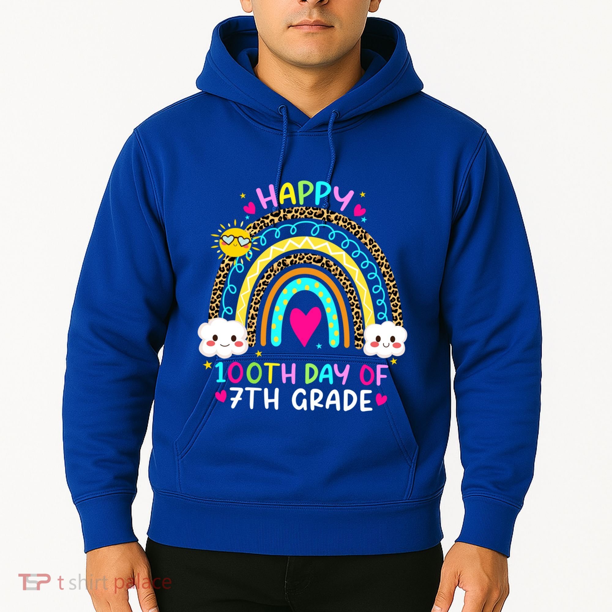100 Days Smarter Seventh Grade 100th Day Of School 7th Grade Gift Hoodie