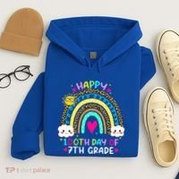 100 Days Smarter Seventh Grade 100th Day Of School 7th Grade Gift Hoodie thumb 4