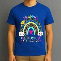 100 Days Smarter Seventh Grade 100th Day Of School 7th Grade Gift T-Shirt thumb 3
