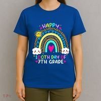 100 Days Smarter Seventh Grade 100th Day Of School 7th Grade Gift T-Shirt thumb 4