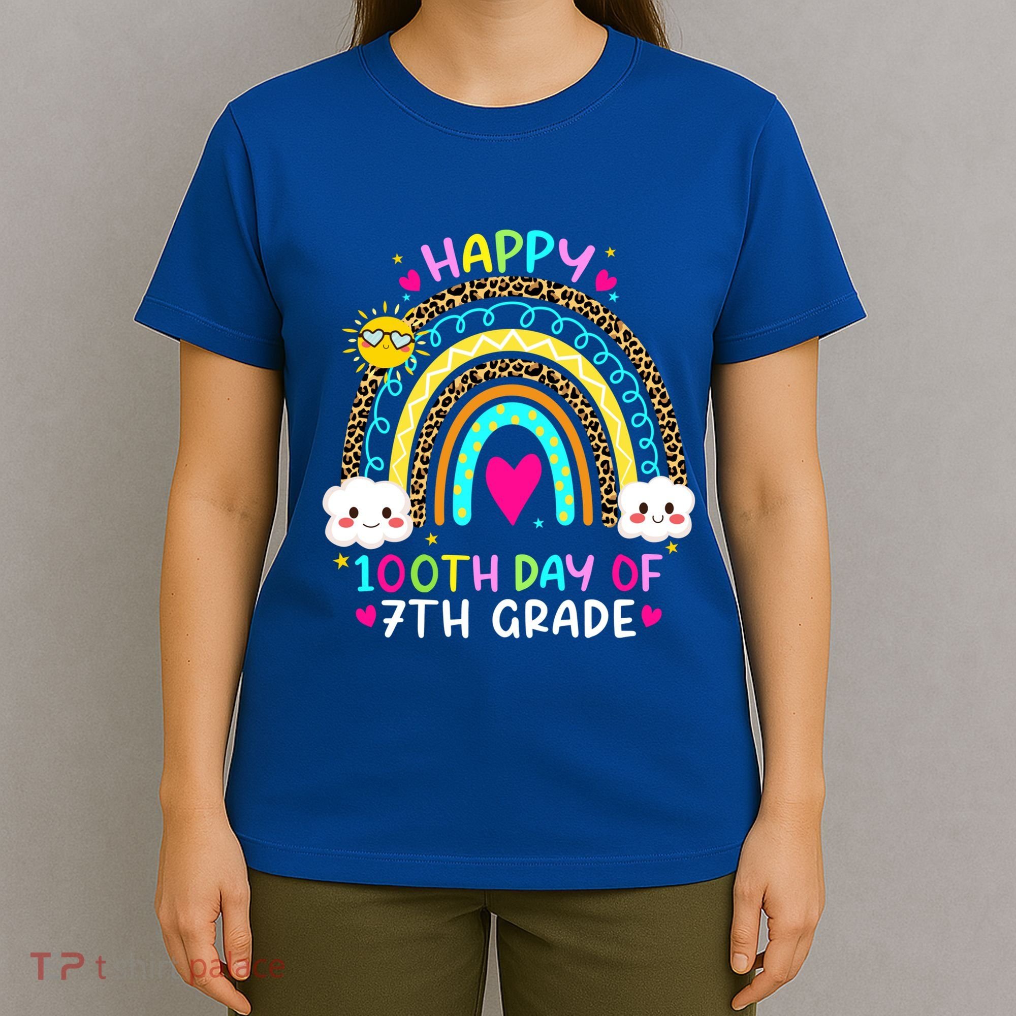 100 Days Smarter Seventh Grade 100th Day Of School 7th Grade Gift T-Shirt