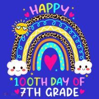100 Days Smarter Seventh Grade 100th Day Of School 7th Grade Gift Mousepad thumb 1