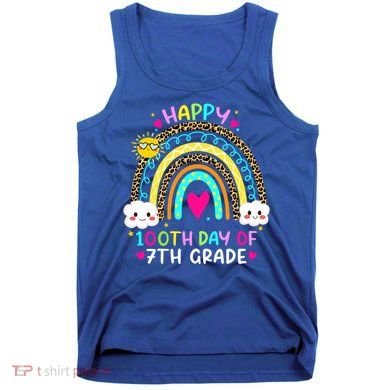 100 Days Smarter Seventh Grade 100th Day Of School 7th Grade Gift Tank Top