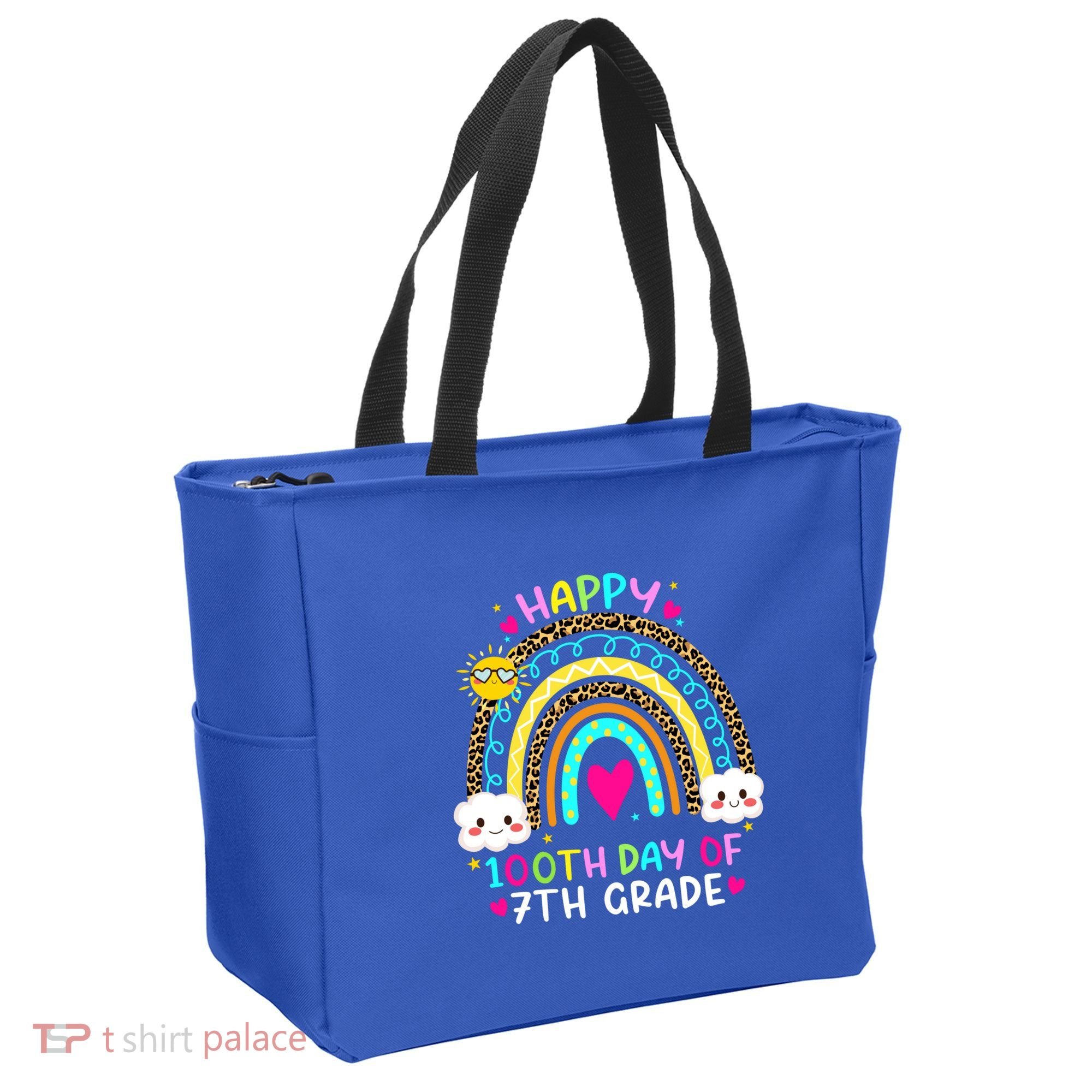 100 Days Smarter Seventh Grade 100th Day Of School 7th Grade Gift Tote Bag