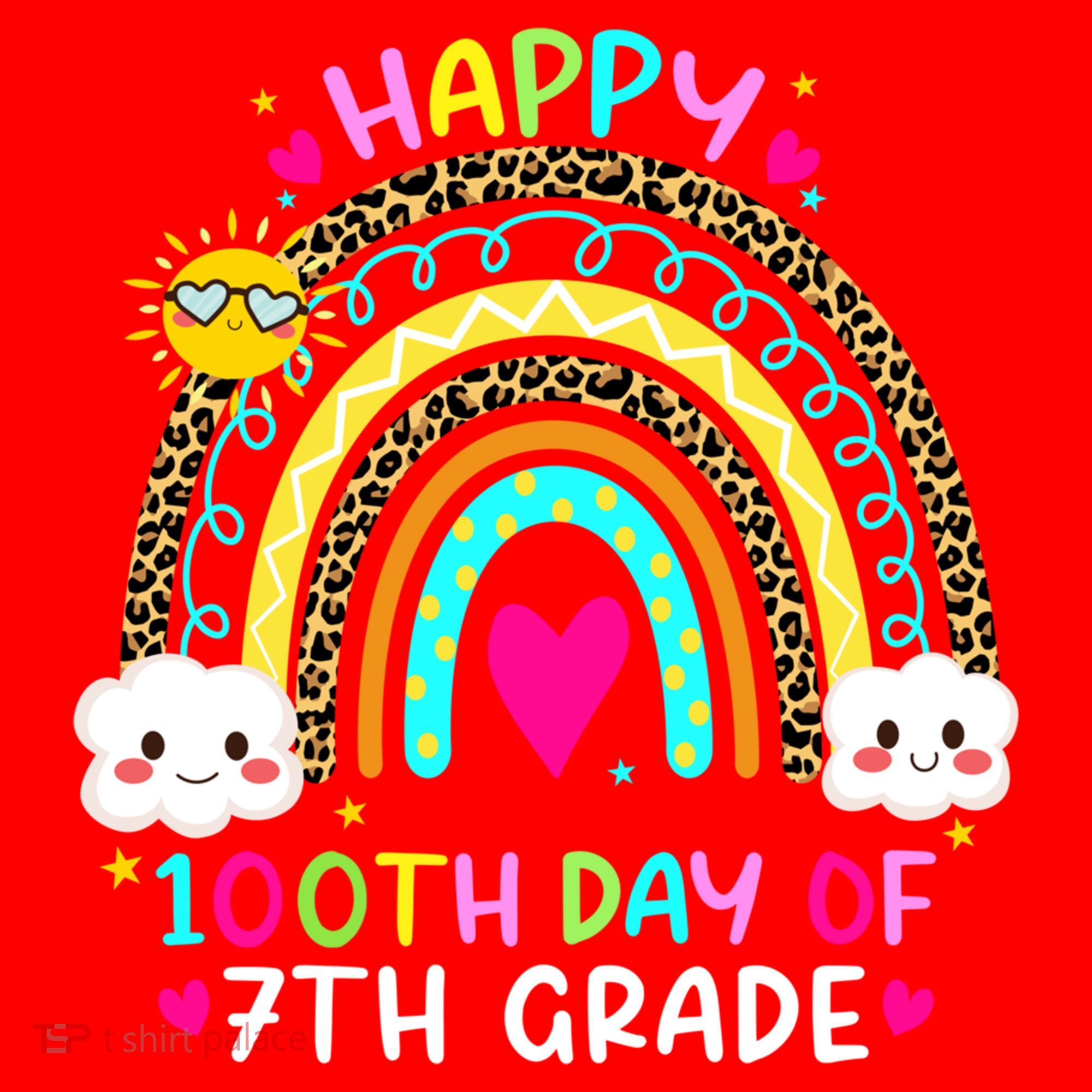 100 Days Smarter Seventh Grade 100th Day Of School 7th Grade Gift Santa Hat