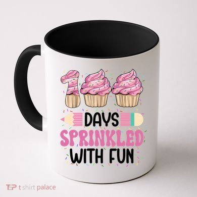 100 Days Sprinkled With Fun Cupcake 100th Day Of School Coffee Mug