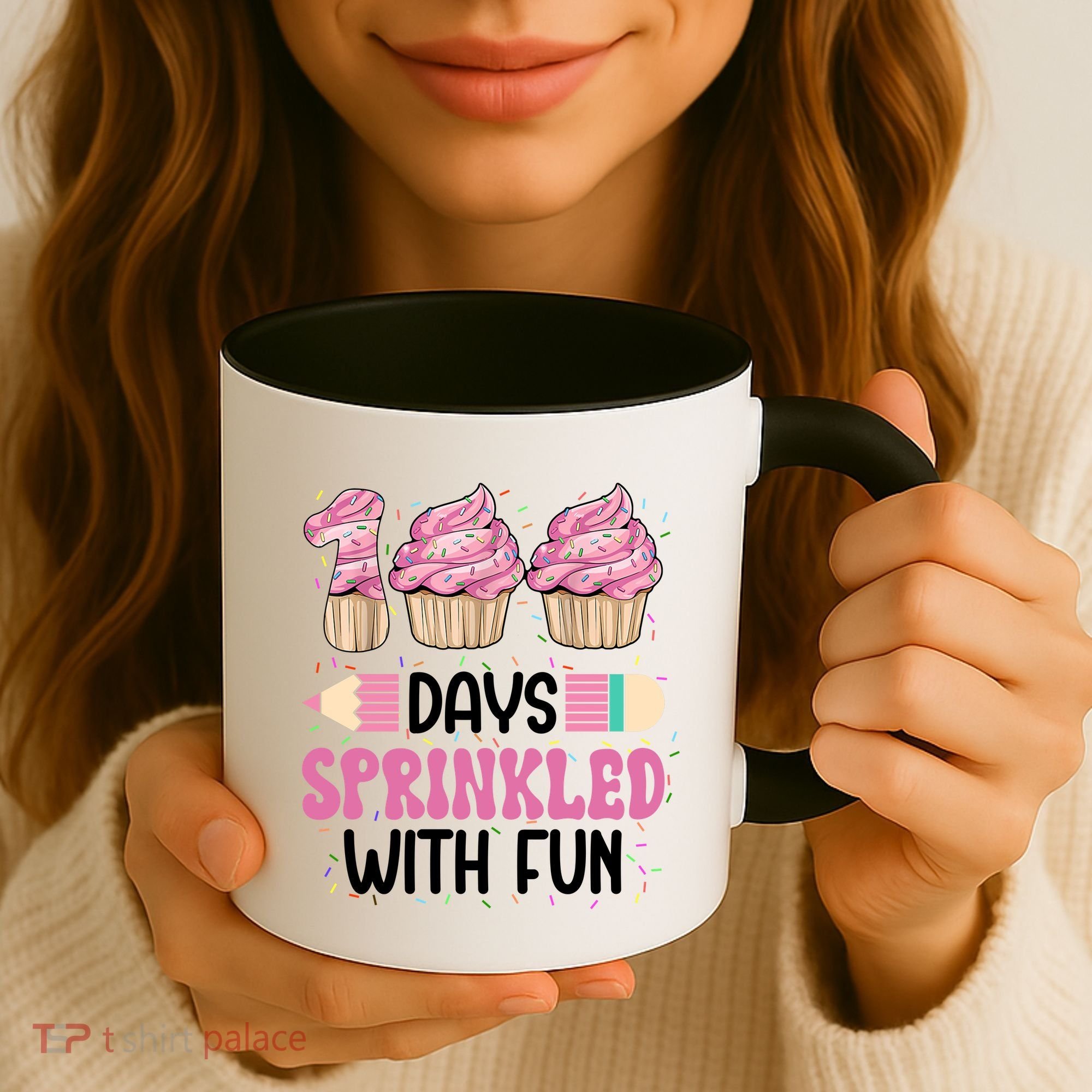 100 Days Sprinkled With Fun Cupcake 100th Day Of School Coffee Mug