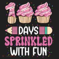 100 Days Sprinkled With Fun Cupcake 100th Day Of School Tumbler thumb 3