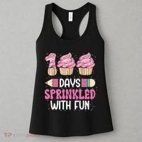 100 Days Sprinkled With Fun Cupcake 100th Day Of School Women's Tank Top thumb 3