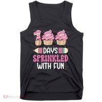 100 Days Sprinkled With Fun Cupcake 100th Day Of School Tank Top thumb 0