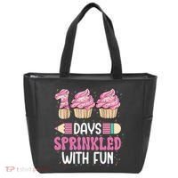 100 Days Sprinkled With Fun Cupcake 100th Day Of School Tote Bag thumb 0