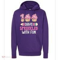 100 Days Sprinkled With Fun Cupcake 100th Day Of School Hoodie thumb 0