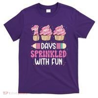 100 Days Sprinkled With Fun Cupcake 100th Day Of School T-Shirt thumb 0