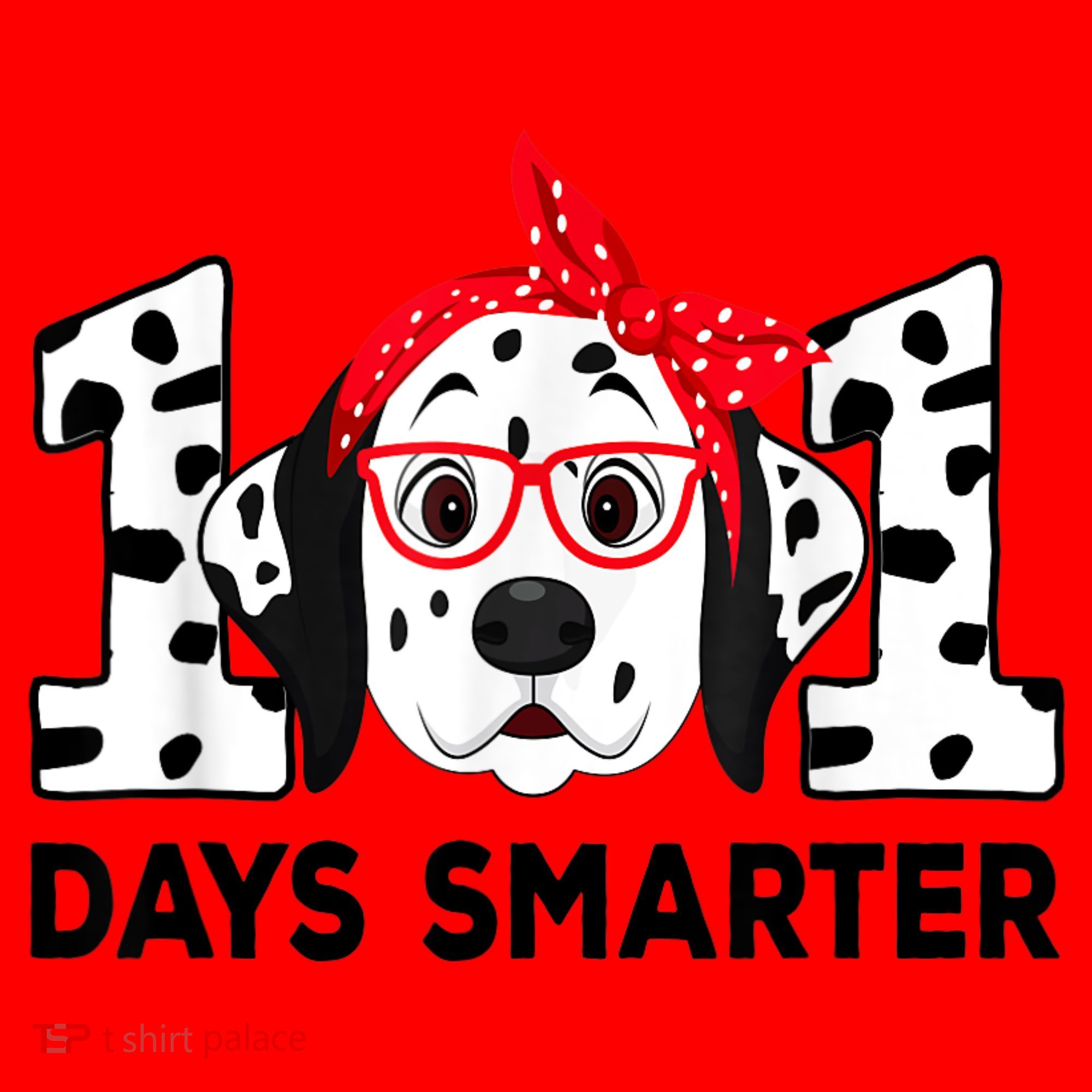 101 Days Smarter 101st Day School Dalmatian Dog Teacher Santa Hat