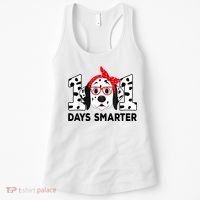 101 Days Smarter 101st Day School Dalmatian Dog Teacher Women's Tank Top thumb 0