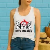 101 Days Smarter 101st Day School Dalmatian Dog Teacher Women's Tank Top thumb 2