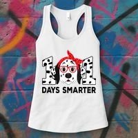 101 Days Smarter 101st Day School Dalmatian Dog Teacher Women's Tank Top thumb 3