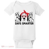 101 Days Smarter 101st Day School Dalmatian Dog Teacher Baby Bodysuit thumb 0