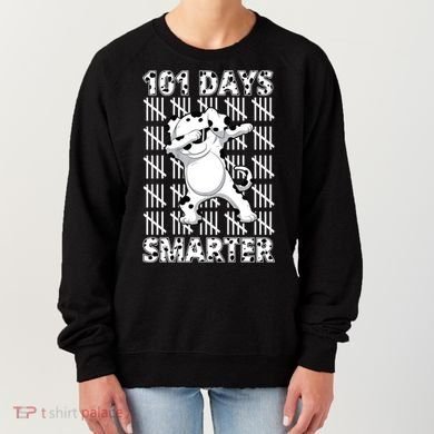 101 Days Smarter Dabbing Dalmatian Dog Women's Sweatshirt