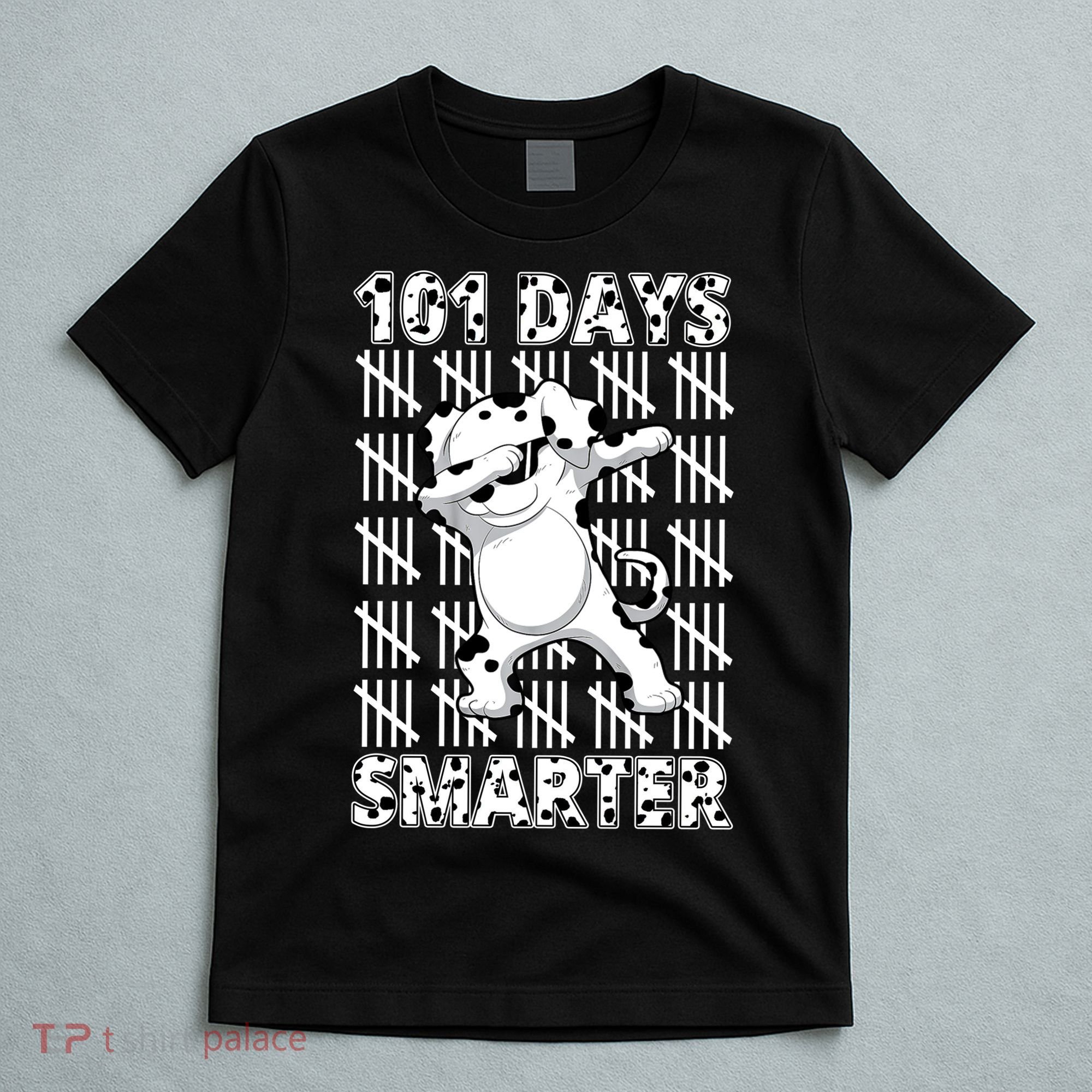 101 Days Smarter Dabbing Dalmatian Dog T-Shirt