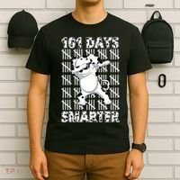 101 Days Smarter Dabbing Dalmatian Dog T-Shirt thumb 6
