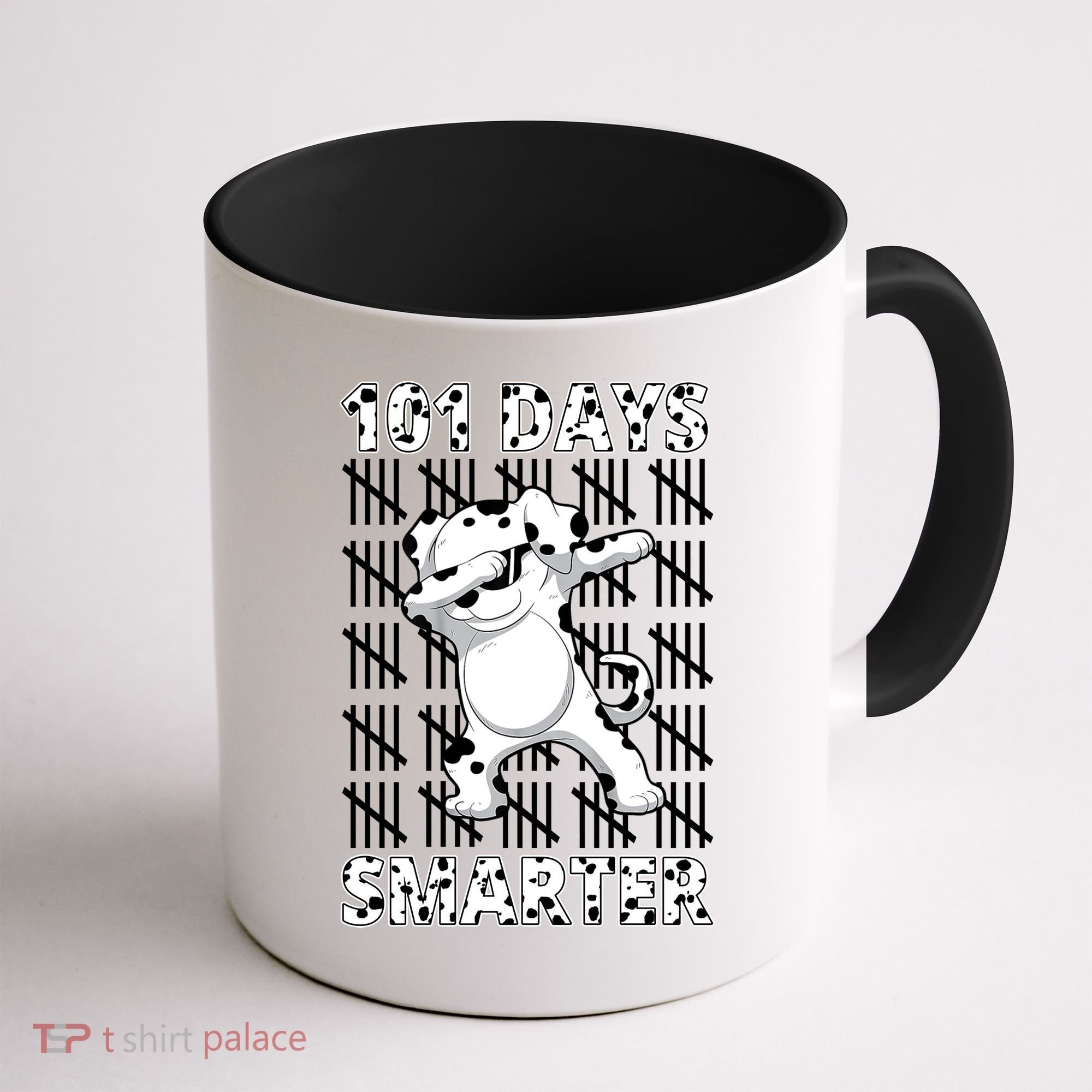 101 Days Smarter Dabbing Dalmatian Dog Coffee Mug