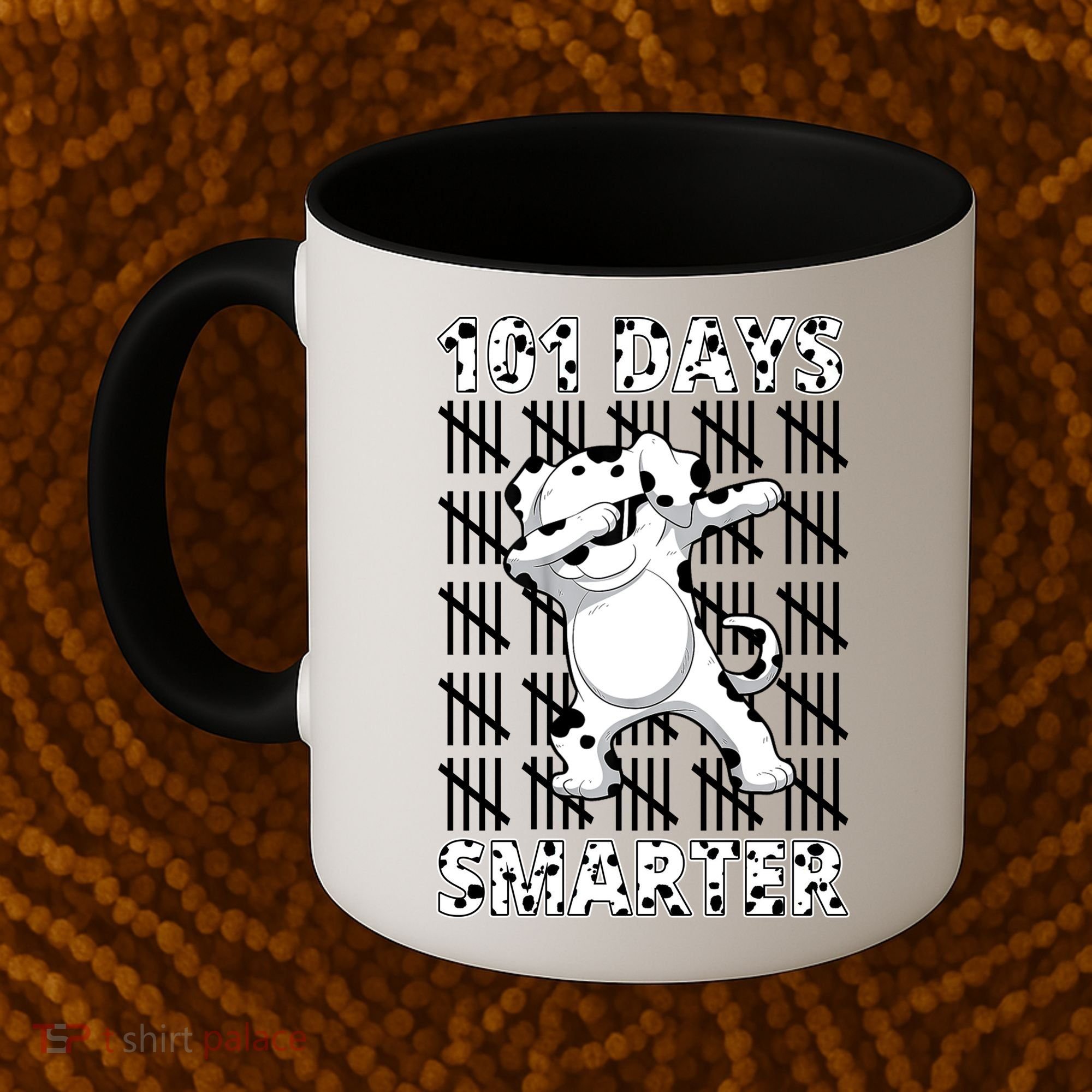 101 Days Smarter Dabbing Dalmatian Dog Coffee Mug
