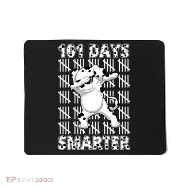 101 Days Smarter Dabbing Dalmatian Dog Mousepad