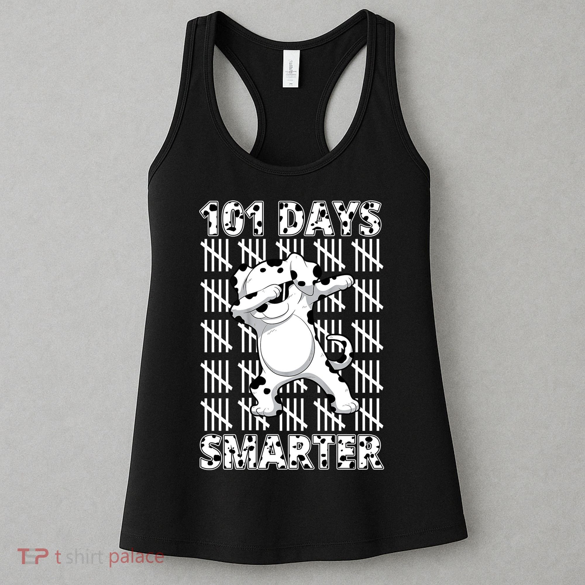 101 Days Smarter Dabbing Dalmatian Dog Women's Tank Top