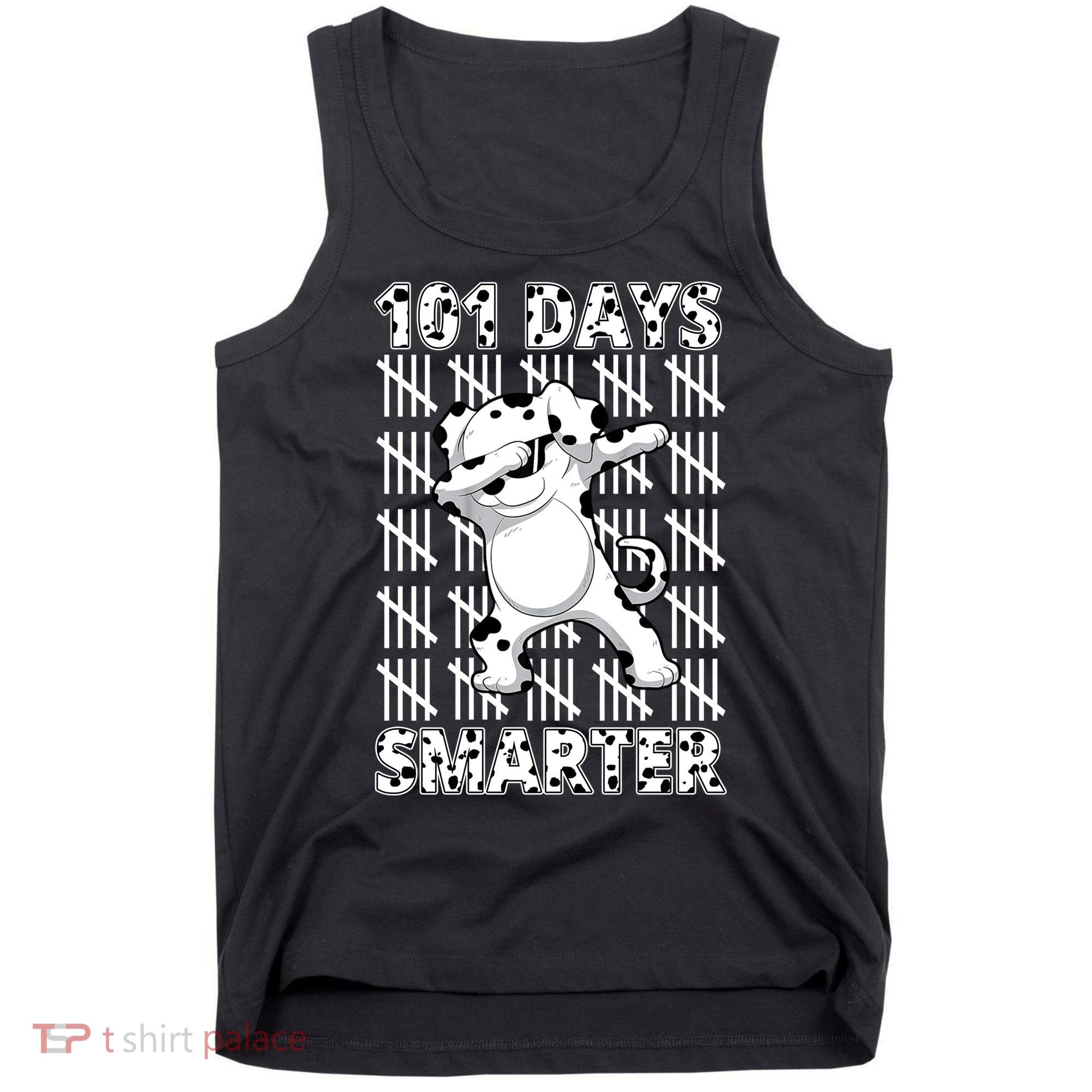 101 Days Smarter Dabbing Dalmatian Dog Tank Top