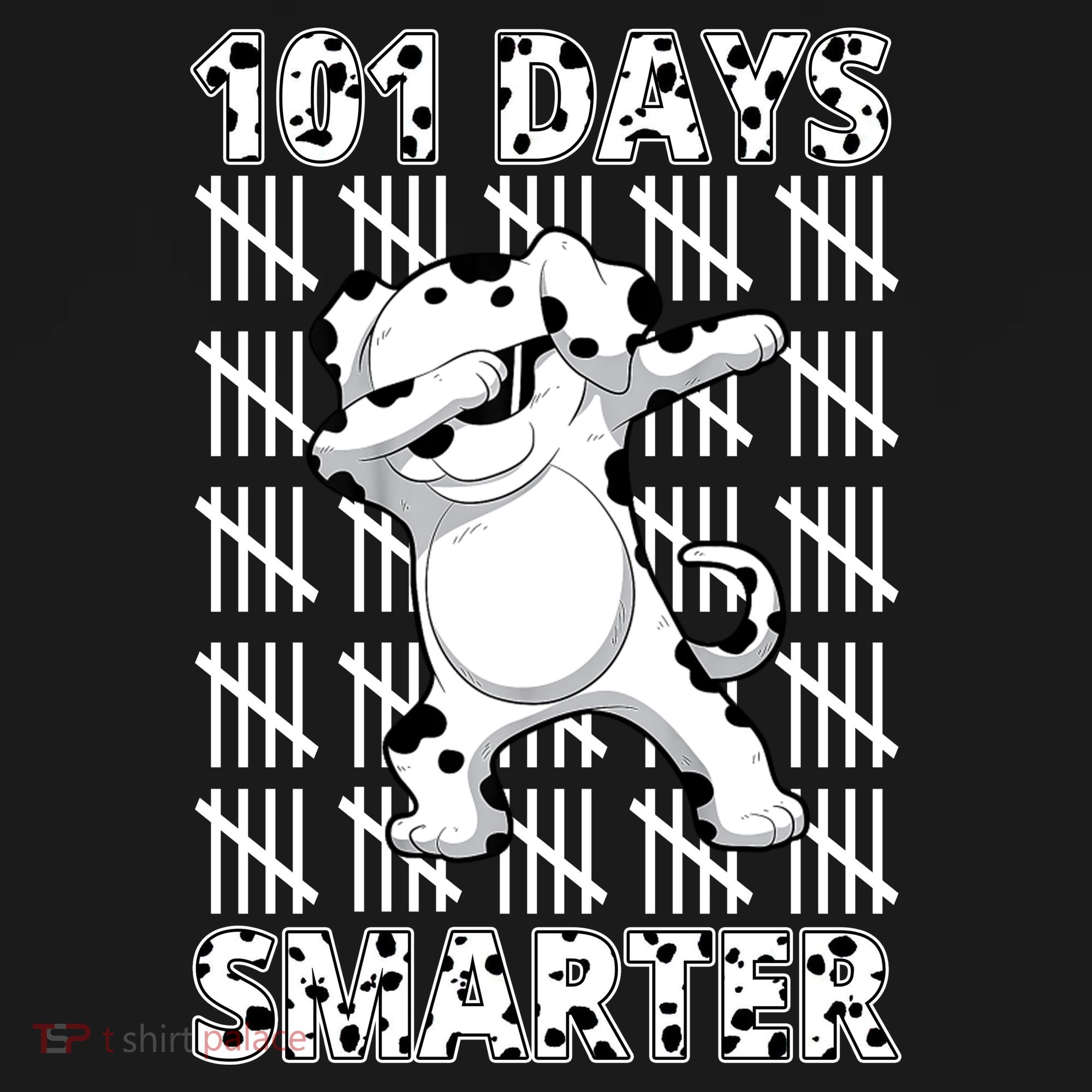 101 Days Smarter Dabbing Dalmatian Dog Tank Top