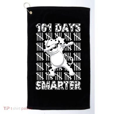 101 Days Smarter Dabbing Dalmatian Dog Golf Towel