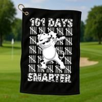 101 Days Smarter Dabbing Dalmatian Dog Golf Towel thumb 1