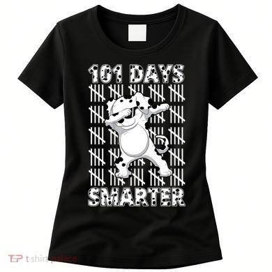 101 Days Smarter Dabbing Dalmatian Dog Women's T-Shirt