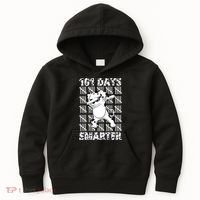 101 Days Smarter Dabbing Dalmatian Dog Kids Hoodie thumb 0