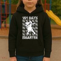 101 Days Smarter Dabbing Dalmatian Dog Kids Hoodie thumb 3