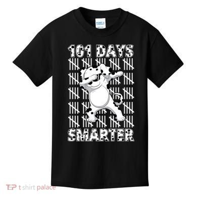 101 Days Smarter Dabbing Dalmatian Dog Kids T-Shirt