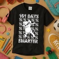 101 Days Smarter Dabbing Dalmatian Dog Kids T-Shirt thumb 3